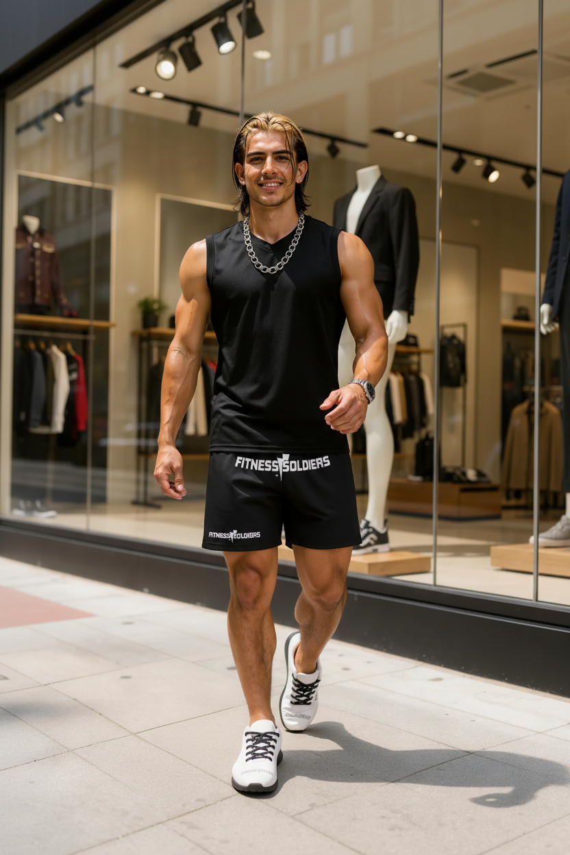 Men's Athletic Long Shorts