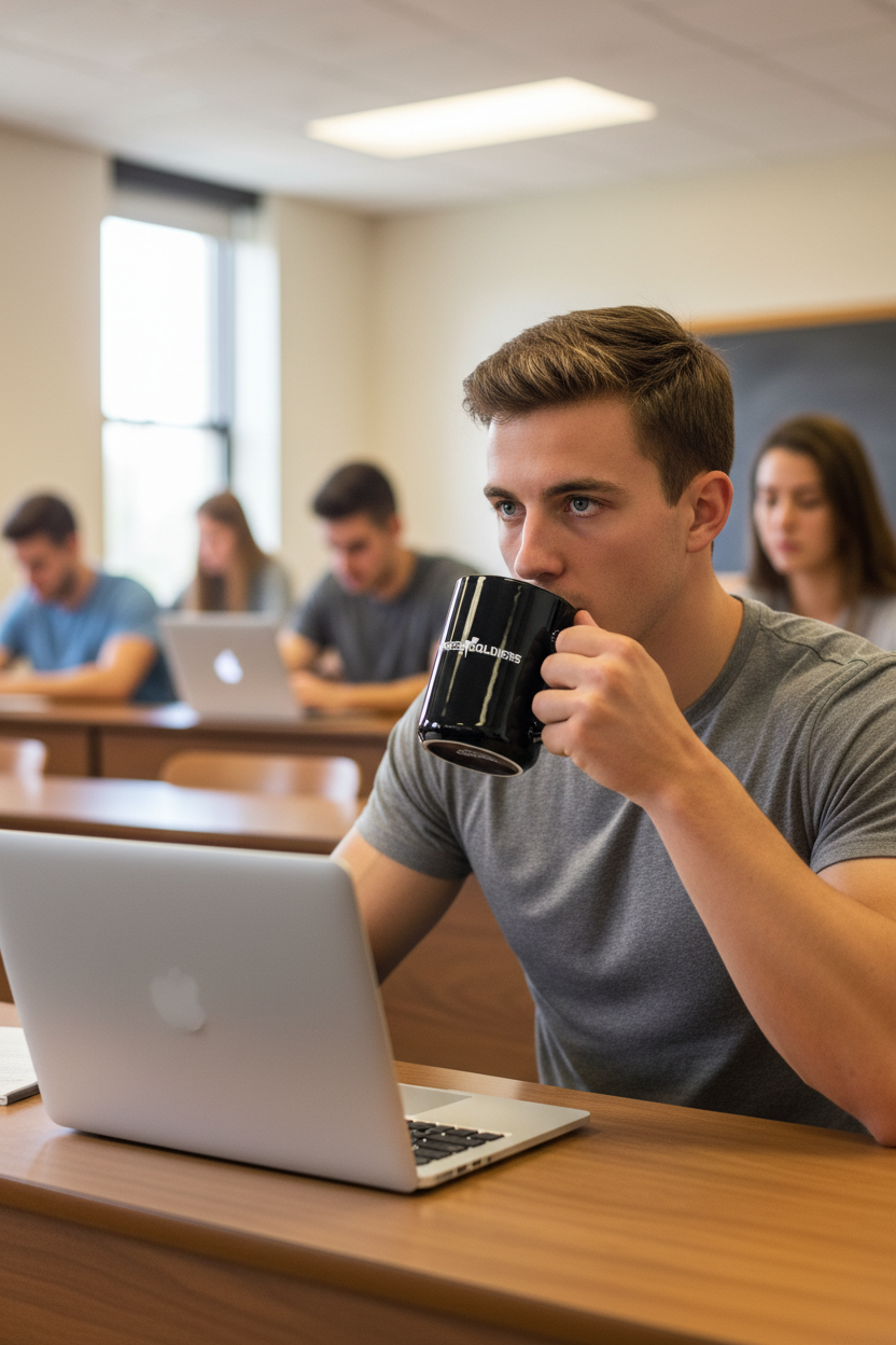 Fitness Soldiers Mug Classroom Scene